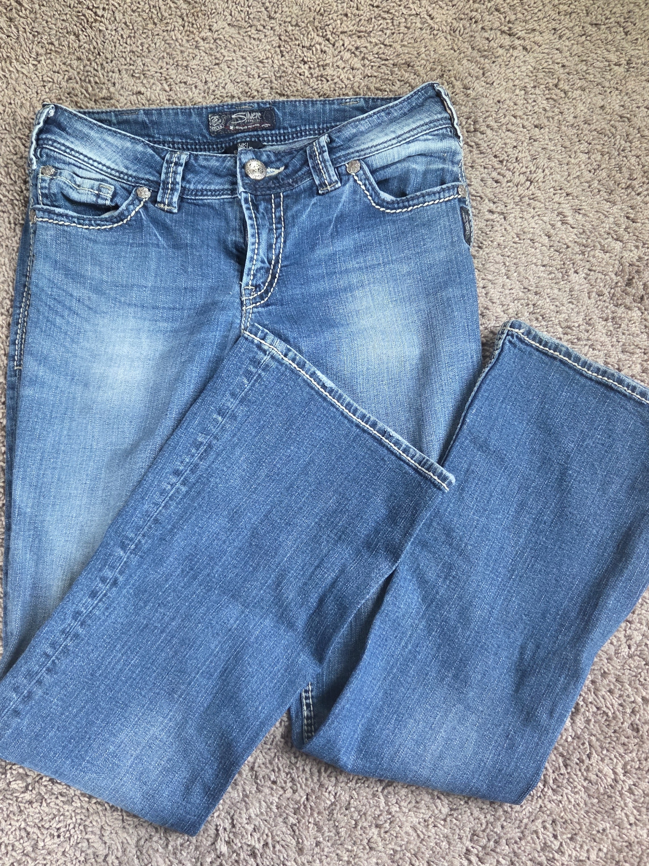Silver Jeans Co Suki Surplus Bootcut Jeans Medium Wash Sz 30x32 Denim Pants
